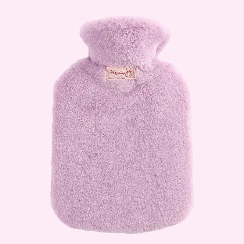 Bouillotte douce à poils et cosy