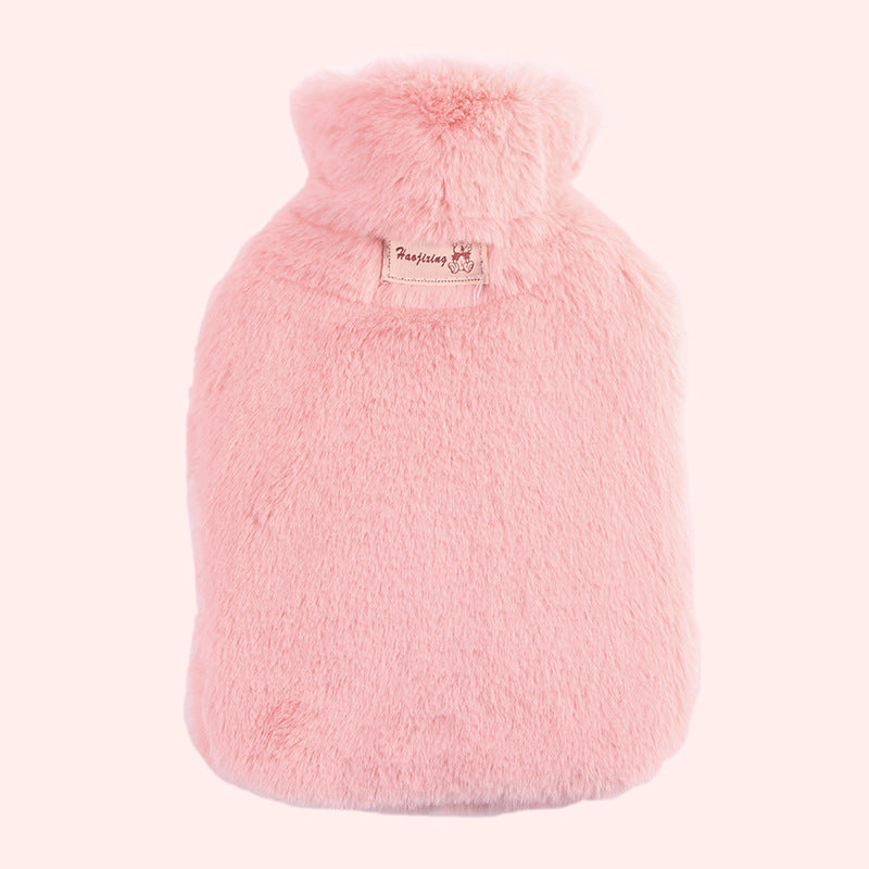 Bouillotte douce à poils et cosy