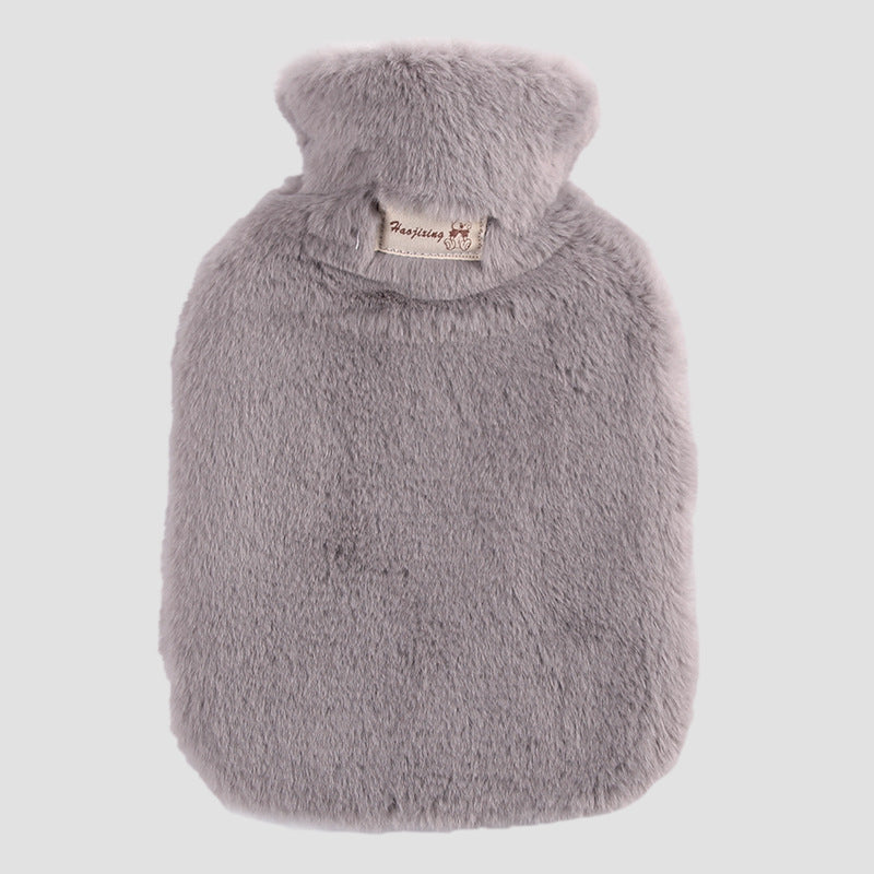 Bouillotte douce à poils et cosy