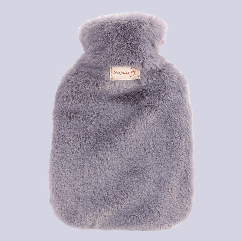 Bouillotte douce à poils et cosy